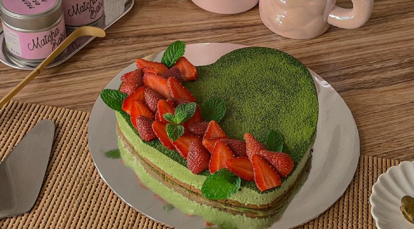 Matcha Käsekuchen