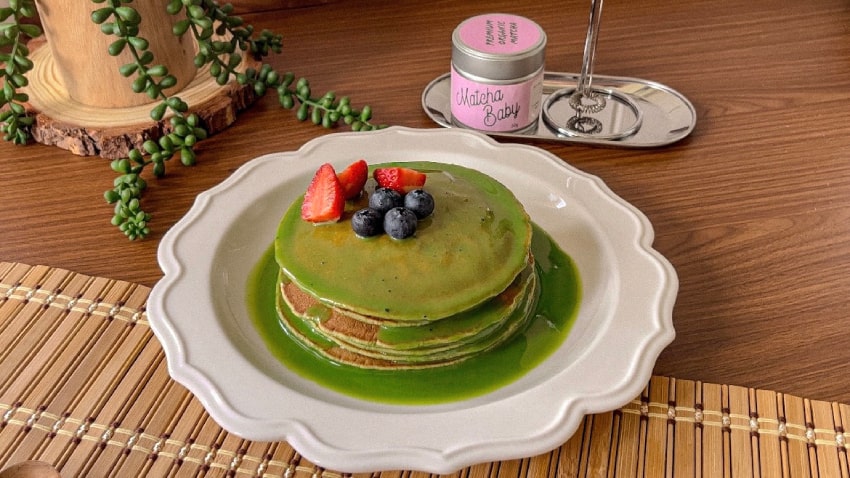 Matcha Pfannkuchen