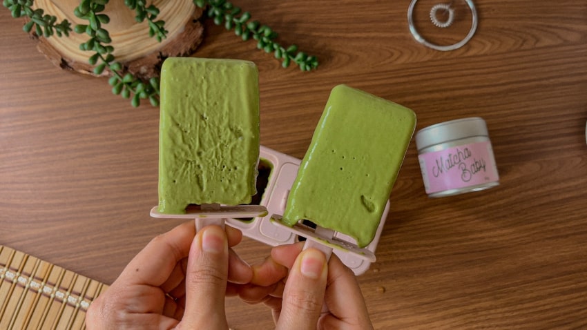 Matcha Popsicles Vegan