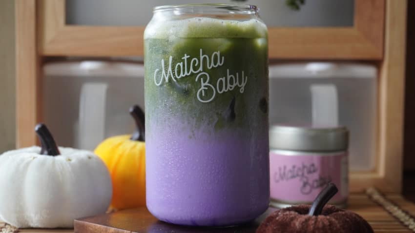 Ube Matcha Latte