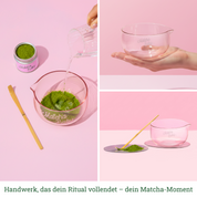Matcha Baby Glas-Chawan „Rosé“